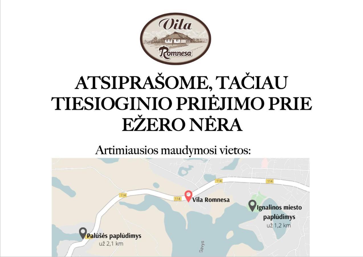 Vila Romnesa Ignalina Esterno foto